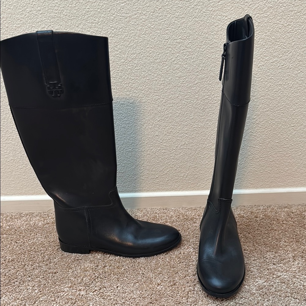 Tory Burch Black Knee High Boots